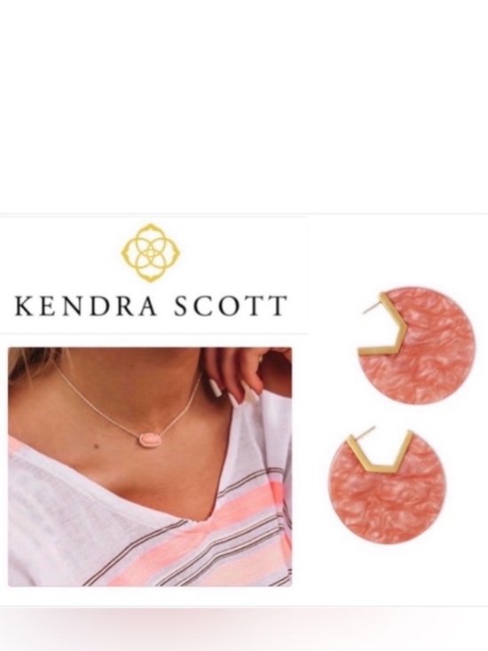 Kendra Scott Jewelry - Lot of 2x [Kendra Scott] NWOT Elisa Bright Coral Necklace & EUC Kai Earrings